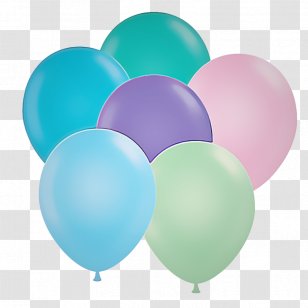 Balloon Turquoise Party Supply Aqua Teal - Toy Transparent PNG