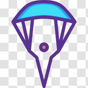 Parachute - Parachuting - Blue Transparent PNG