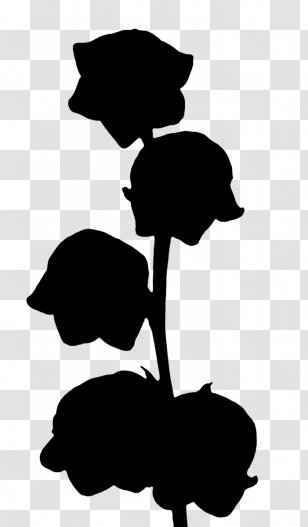 Clip Art Leaf Silhouette Black M - Herbaceous Plant Transparent PNG