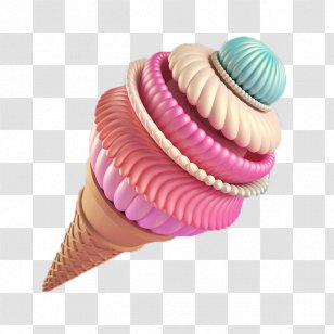 3D Computer Graphics Art Illustration - 3d - Creative Cones Transparent PNG