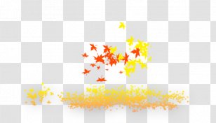 Yellow Illustration - Autumn Colors Transparent PNG