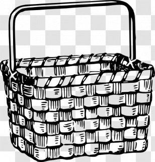 Picnic Baskets Food Storage - Basket - Black M Transparent PNG