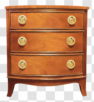 Drawer Chest Of Drawers Furniture Nightstand Dresser Transparent PNG