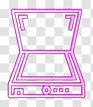 Scanner Icon Edit Tools Icon Cartoonist Icon Transparent PNG