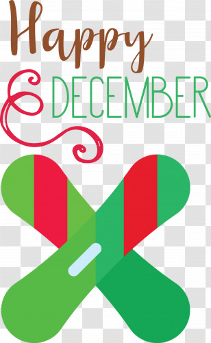 Happy December Winter Transparent PNG
