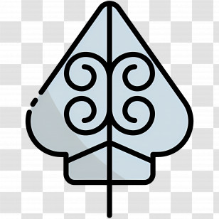 Wayang - Spade Symbol Icon Transparent PNG
