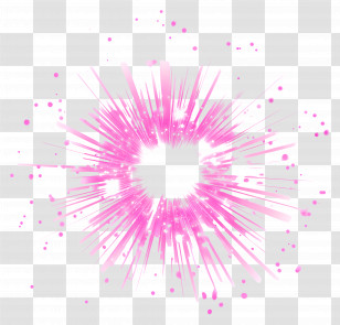Flare Pink Glow - Pink Burst Sparkle Effect Transparent PNG
