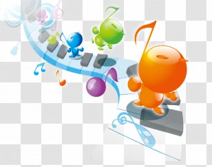 Musical Note Piano - Silhouette - Villain Transparent PNG