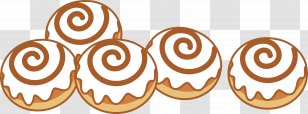Cinnamon Roll Hamburger Icing Small Bread Clip Art - Pepperoni Cliparts Transparent PNG
