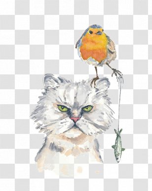 Cat Kitten Hello Kitty Watercolor Painting Drawing - Printmaking Transparent PNG