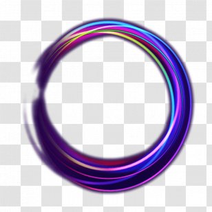 Circle Light Neon Sign - Color - NEON Transparent PNG