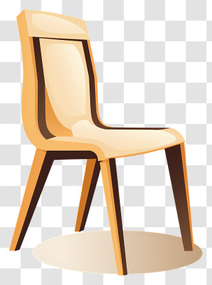 Wooden Chair - Stylish Wooden Chair Transparent PNG