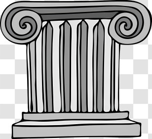 Ancient Greek - Greek Column In Classical Architecture Illustration Transparent PNG