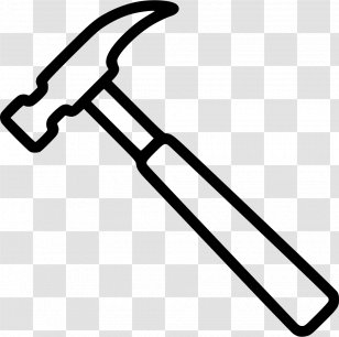 Line Art Building Tool - Home Repair - Hammers Transparent PNG