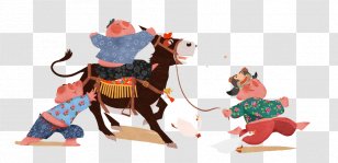 Doll Cartoon Illustration - Paper - Donkey Baby Fat Transparent PNG