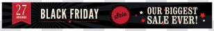 Black Friday Clip Art - Brand - Biggest Sale Banner Clipart Image Transparent PNG