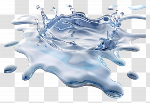 Water Puddle - Crystal Clear Water Splash Transparent PNG