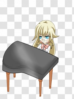 Sitting Cartoon Chair - Tree - Playing The Piano Transparent PNG