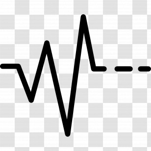 Heart Pulse Line - Heartbeat Line Icon Design Transparent PNG