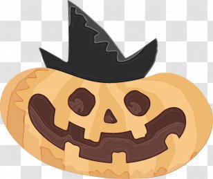 Pumpkin - Wet Ink - Smile Fashion Accessory Transparent PNG