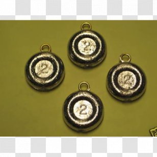 Fishing Ledgers Brass Weight Casting - Nickel Transparent PNG