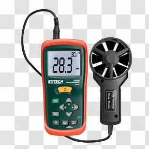 AN100 Extech Thermoanemometer Airflow Anemometer Measurement - Electronics Accessory - Thermo Radiation Detector Transparent PNG