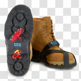 Snow Boot Ice Cleat Shoe - Walking - Spikes Transparent PNG