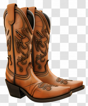 Cowgirl Boots - Stylish Cowboy Boot Transparent PNG