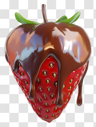 Strawberry - Chocolate Covered Strawberry Transparent PNG