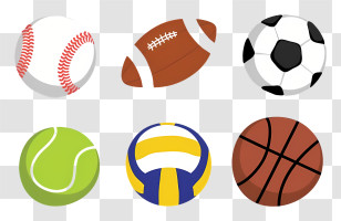 Sports Balls - Collection Of Different Sports Balls Transparent PNG