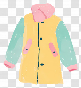 Coat - Colorful Winter Jacket Transparent PNG
