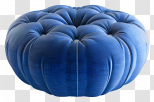 Ottoman - Blue Ottoman For Living Room Transparent PNG