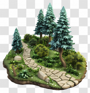 Forest Walkway - Forest Pathway Surrounded By Greenery Transparent PNG
