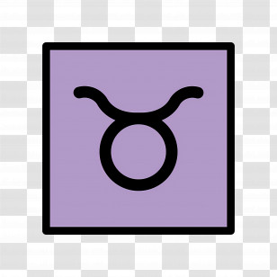 Taurus Emoji - Taurus Zodiac Symbol Transparent PNG