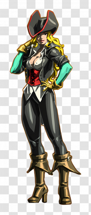 Ruby Heart - Pirate Woman In Costume Transparent PNG