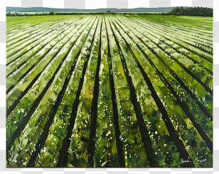 Pasture Field - Vast Green Agricultural Field Transparent PNG