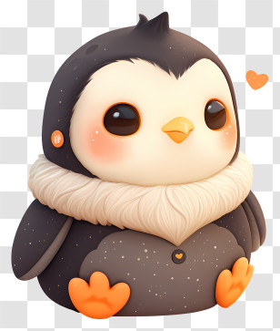 Cute Penguin - Big-eyed Baby Penguin Transparent PNG