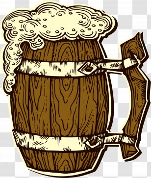 Beer Label Paper Printing - Sticker - Coffee Hand Painted Wine Glass Transparent PNG