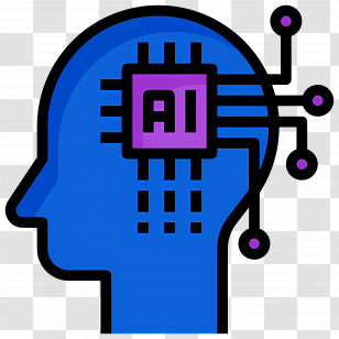 Artificial Intelligence - Artificial Intelligence Brain Illustration Transparent PNG