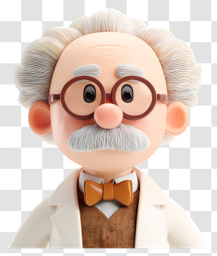Cartoon Professor - Cartoon Scientist With Glasses Transparent PNG