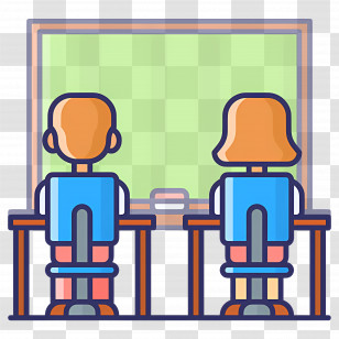 Classroom - Students Learning In Classroom Transparent PNG
