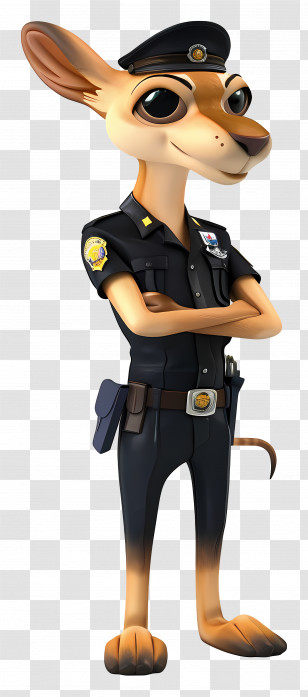 Animal - Cartoon Police Dog Transparent PNG