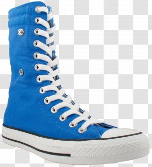 blue knee high converse