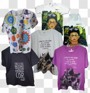 T-shirt Frida Kahlo's Garden: Accompanies The Exhibition Kahlo: Art, Garden, Life At New York Botanical [May 16 - Top - November 1, 2015] Sleeve Self-portraitDavi Transparent PNG