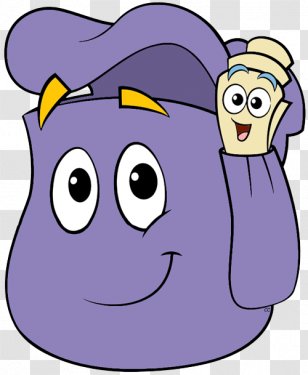 Swiper Tico Backpack Clip Art - Animated Cartoon - Purple Cliparts Transparent PNG