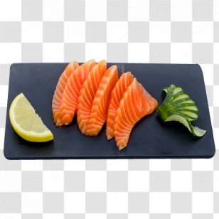 Sashimi Smoked Salmon Sushi As Food Platter Transparent PNG