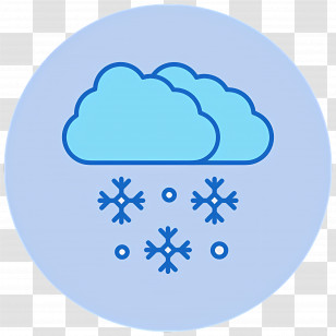Snowy Weather - Snowfall Weather Icon Transparent PNG