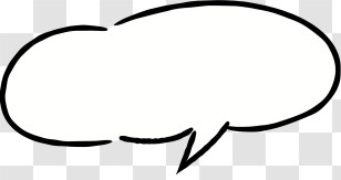 Text Box - Elongated White Speech Bubble For Creativity Transparent PNG