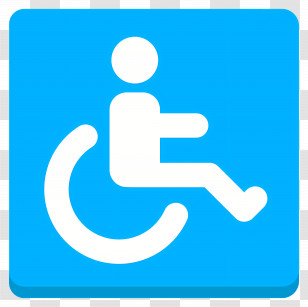 Wheelchair Symbol Emoji - Wheelchair Accessibility Symbol Transparent PNG