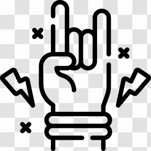 Rock Music - Rock Hand Gesture Transparent PNG